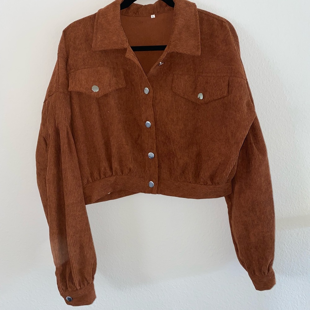Cropped Corduroy Jacket